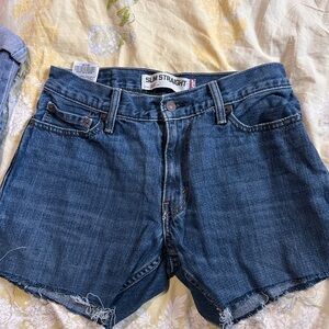 Levi's Dark Blue Jean Shorts